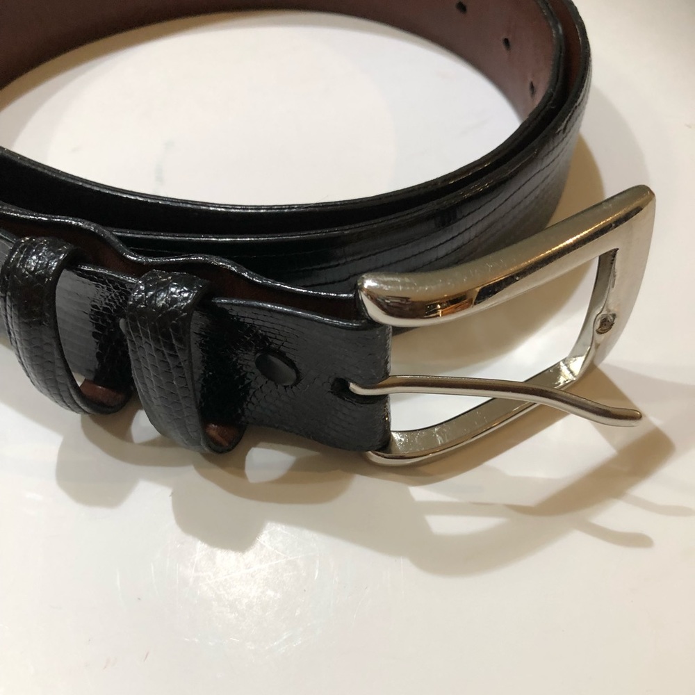 Torino Genuine Lizard Leather Belt Sz 36
